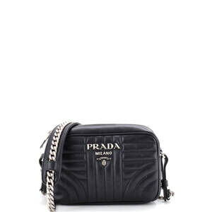 Prada Mini Camera Bag Diagramme Quilted Leather